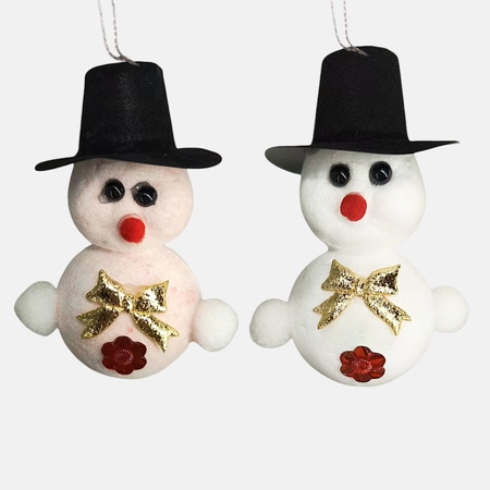 Snowman pendant x 2 pcs