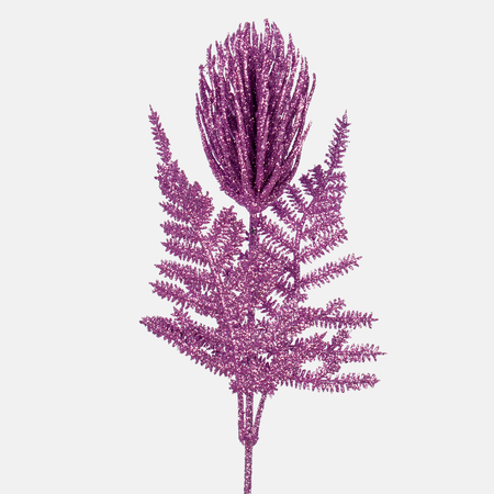 Thistle with glitter